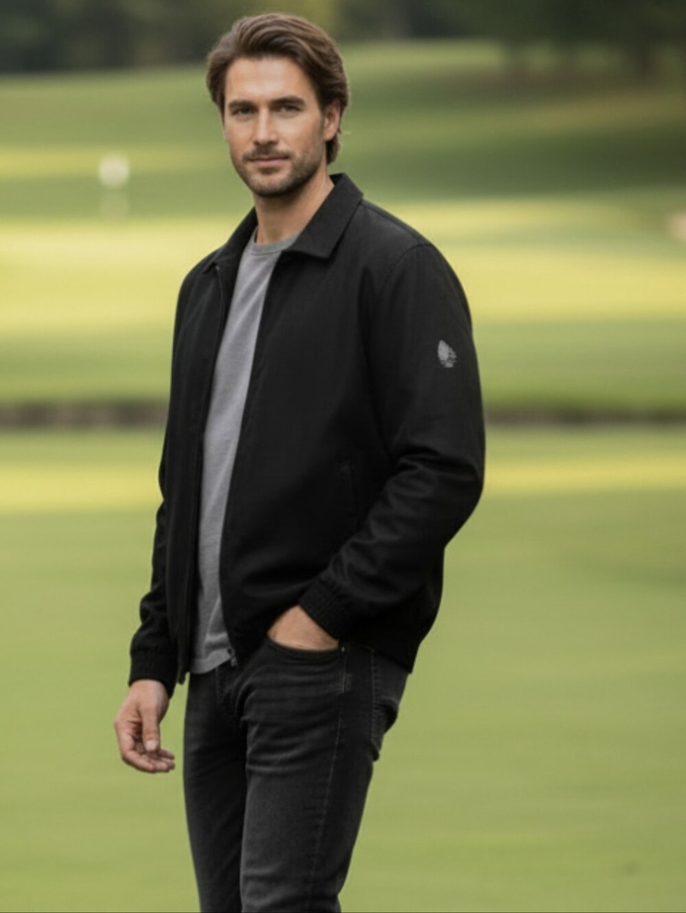 Men's Zero Restriction Golf Microsuede Jacket